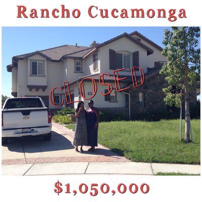 Helped this family find a huge home in Rancho Cucamonga. Over 5000 sq ft on a half acre view lot.