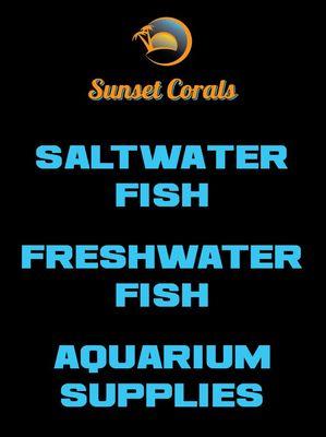 We stock both freshwater and saltwater livestock and supplies.