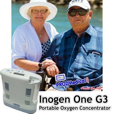 The lightweight Inogen One® G3 portable oxygen concentrator has highest capacity of any portable weighing below 5 pounds. #Lubbock #hospital