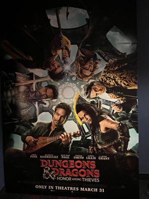 Dungeons & Dragons: Honor Among Thieves Standee at AMC Cicero 14.