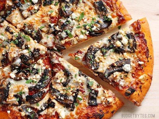 Mushroom Pizza-$12