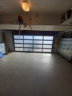 Beautiful new fresh install Full View garage door