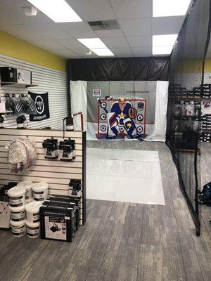 hockey and lacrosse shooting room