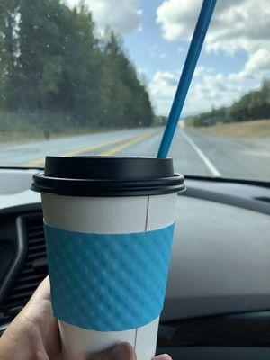 Thanks for my coffee to go!