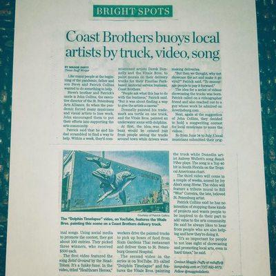 #CoastBrothers in the #TampaBayTimes!