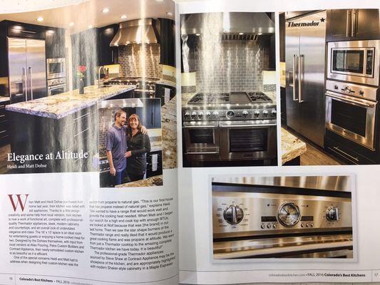 Featured in Colorado's best kitchens