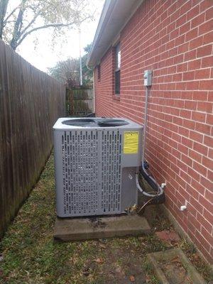 New condenser installed