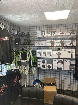 Pro Shop w/partner Hyperice products!