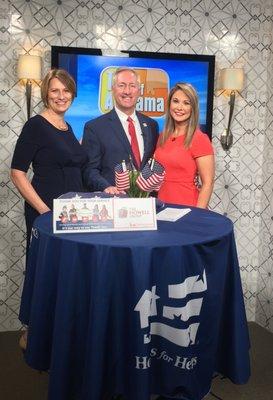 Paul and Dianna Howell with The Howell Group of Keller Williams on Talk of Alabama ABC 33/40