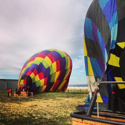 We landed three balloons in one spot. Awesome.