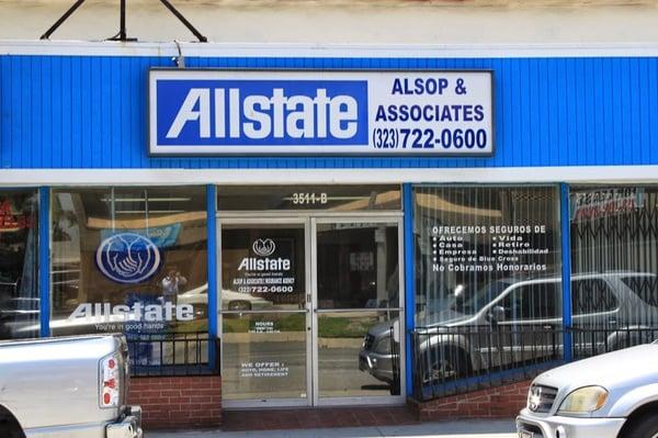 The front of our Allstate office in Montebello off of Beverly Blvd