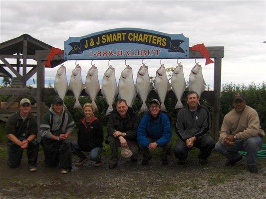 Family and friends fishing