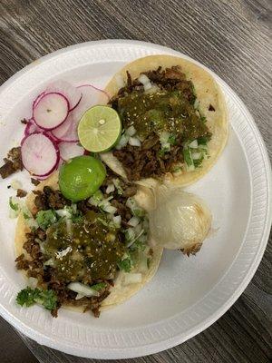 Asada street tacos