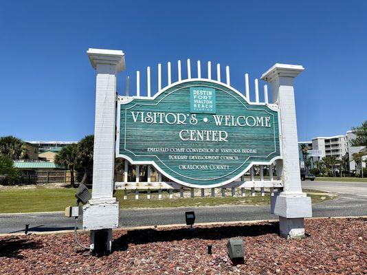 Welcome sign