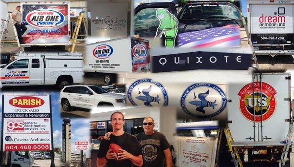 Signs, vehicle wraps, decals, banners