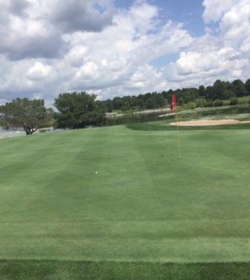 Staring at Holmes Lake from #15 green!