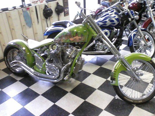 My last chopper, 1988 Honda VLX 600 - 3 time winner at Rats Hole Chopper Show, Daytona Beach FL, featured in Easyriders V-Twin magazine