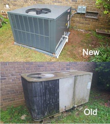 Lexco's professional installation of our new AC system makes our old system look so sad!