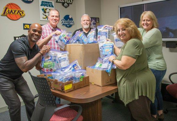 Snack kits for homeless Veterans on Veterans Day!