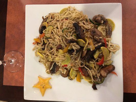 Veggie medley with special noodle