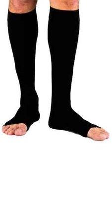 Open toe compression socks