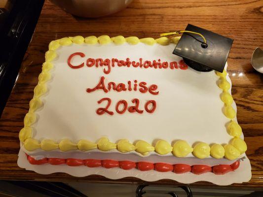 College graduation cake fail!