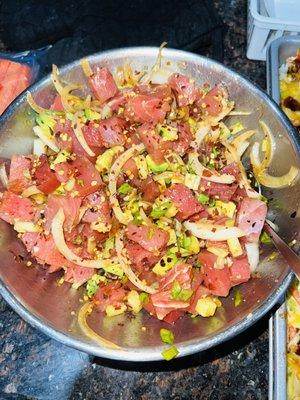 Ahi tuna poke!