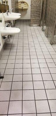 This before picture of grout cleaning.