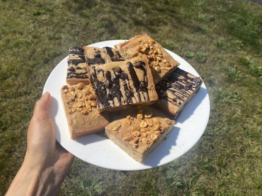 Double Chocolate & PB Swirl Blondies