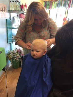 First Haircut with Samantha