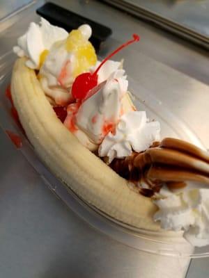 Banana split is a classic ice cream treat!