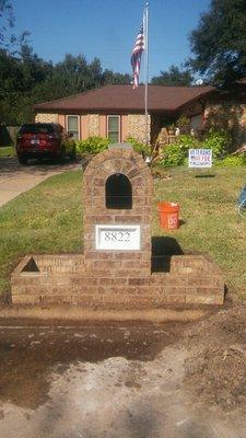 New Brick Mailbox