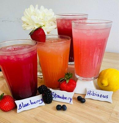 Fruit infused lemonades