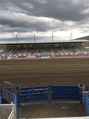 Inside stadium