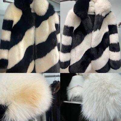 Saint Laurent make up on fur - clean!