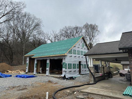 2 story garage