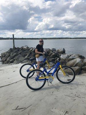 One of our top bike delivery drivers in South Beach, Sea Pines