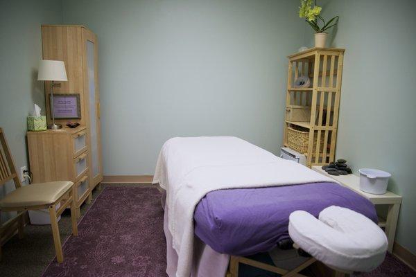 Relaxing massage room