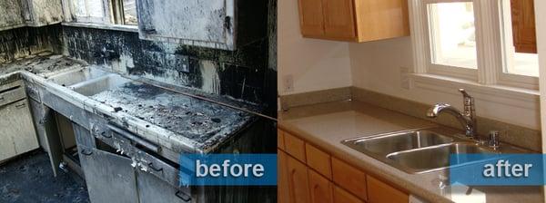 Before and After job photos