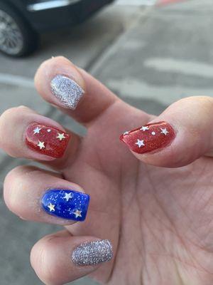 My patriotic nails