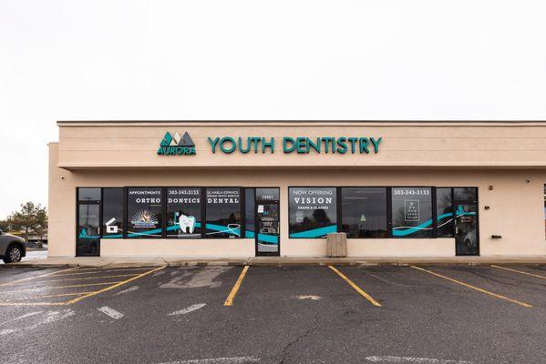 Aurora Youth Dentistry front of location