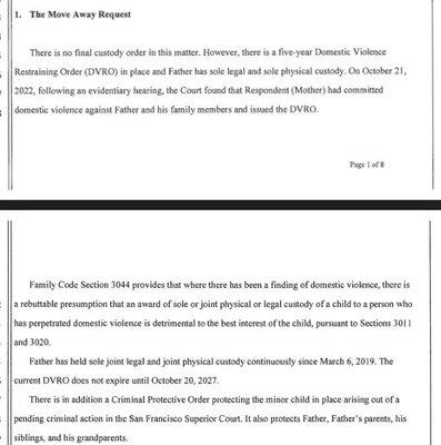 Look what Dr. Cleary did. Her letter got the judge to let the child move to Denmark and lose all contact with the mother. GREAT DOCTOR!