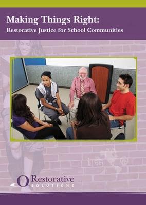 Making Things Right Restorative Justice for School Communities DVD