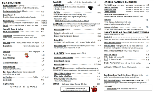 Updated Menu 3/13/2023