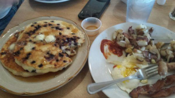 Best blueberry pancakes I've ever eaten.