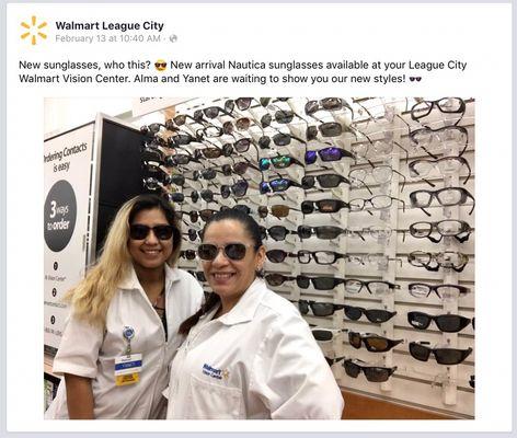 Alma and yanet at Walmart Vision Center