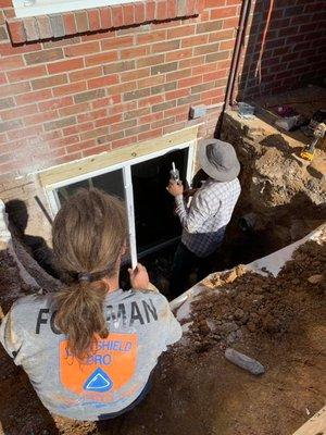 -Egress Window Install- Keeping your family safe and bringing light into the basement, egress windows are a wonderful upgrade for any home.