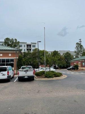 Flag pole with no US flag--no professionalism, no pride, nobody cares...