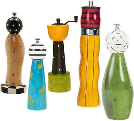 Pep Art. Bring your kitchen table and shelves to life with the stunning line Pep Art salt and pepper grinders.