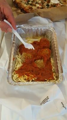 Spaghetti and meatballs